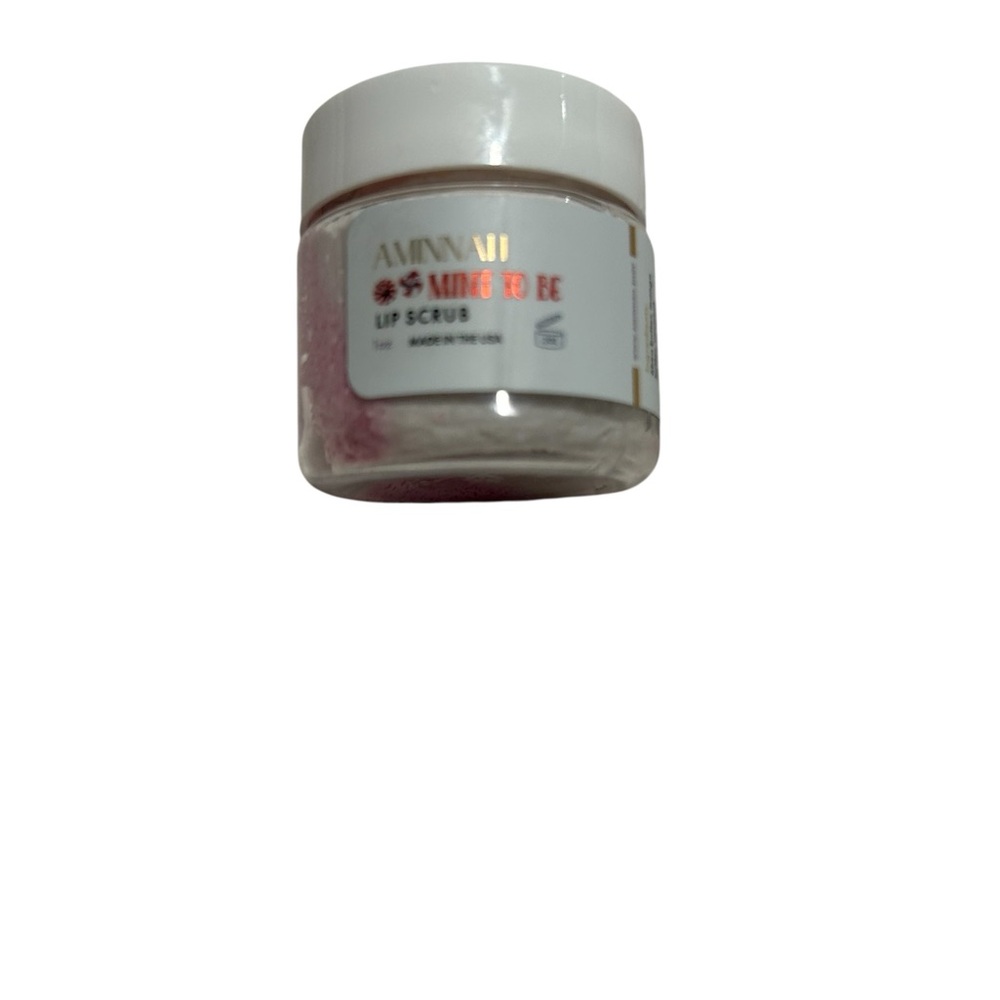 Aminnah mint to be Lip Scrub Jar in White and Pink